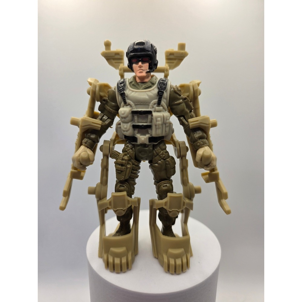 Chap Mei Soldier Force Action Figure with Tan Tactical Exoskeleton Suit 4.5" /NN